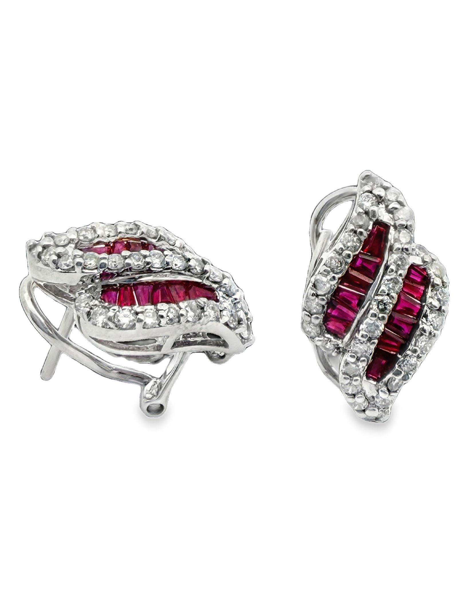 Ruby and Diamond Earrings - 2
