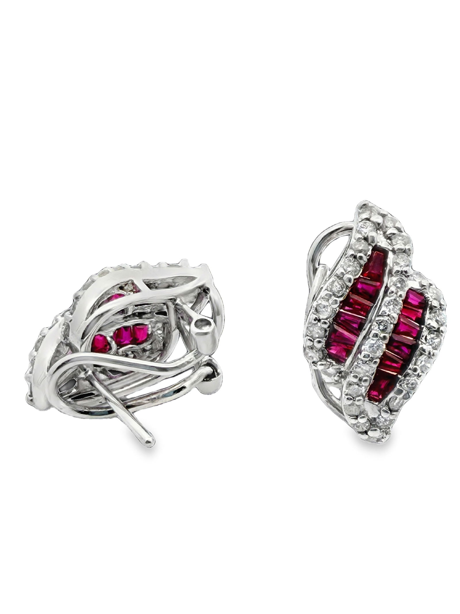 Ruby and Diamond Earrings - 3