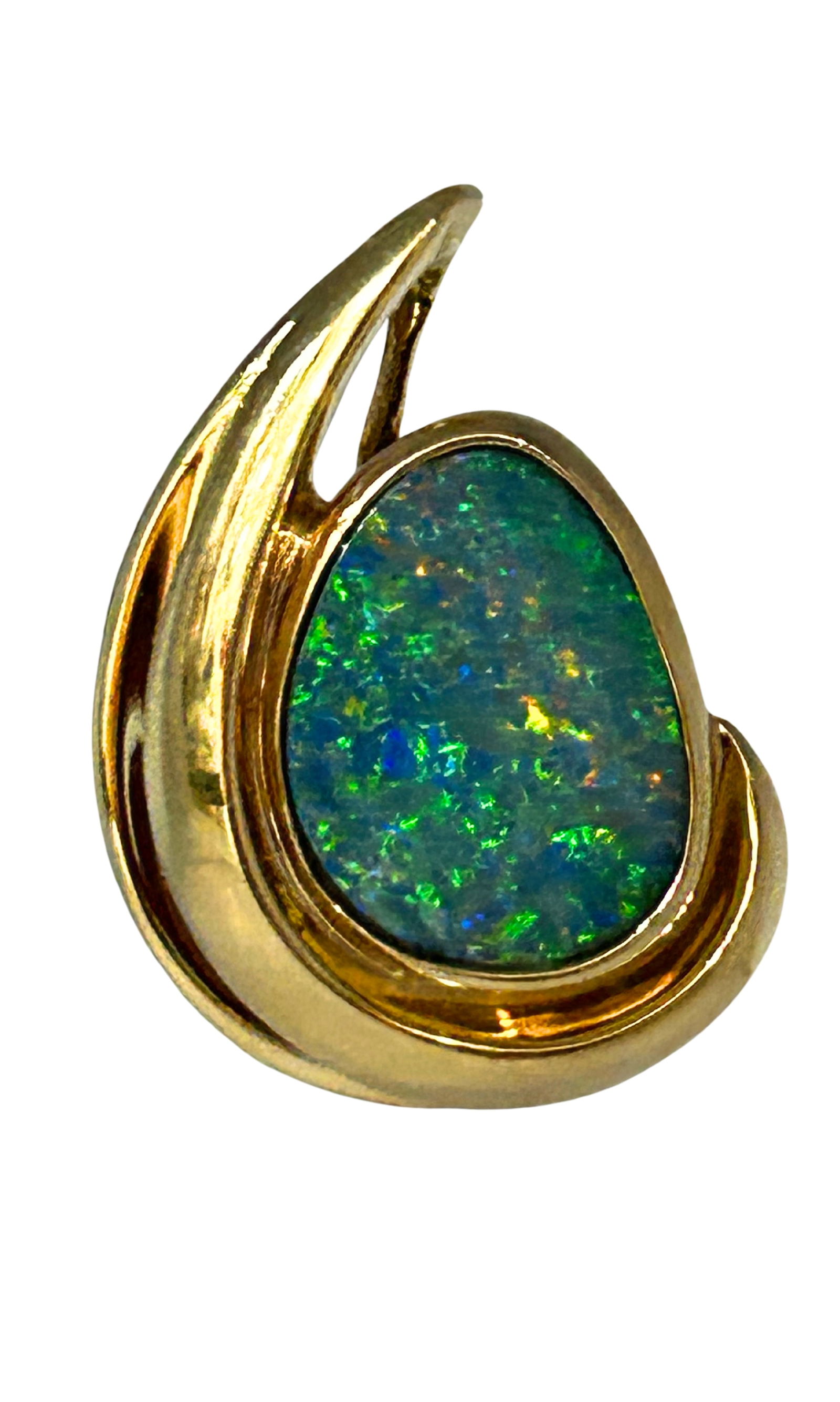 14K Opal Freeform Pendant (1 of 5)