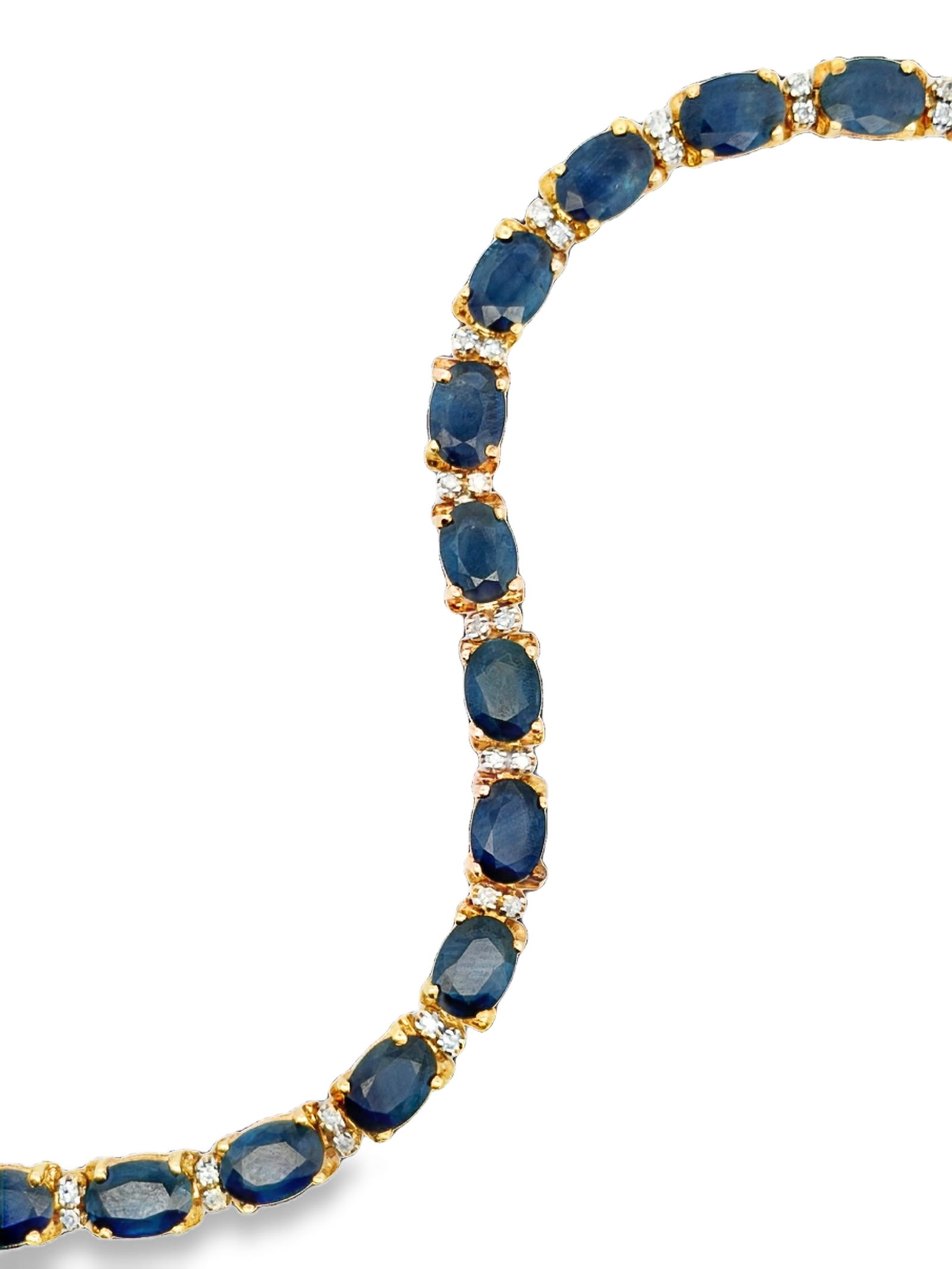 Blue Sapphire and Diamond Bracelet (1 of 5)