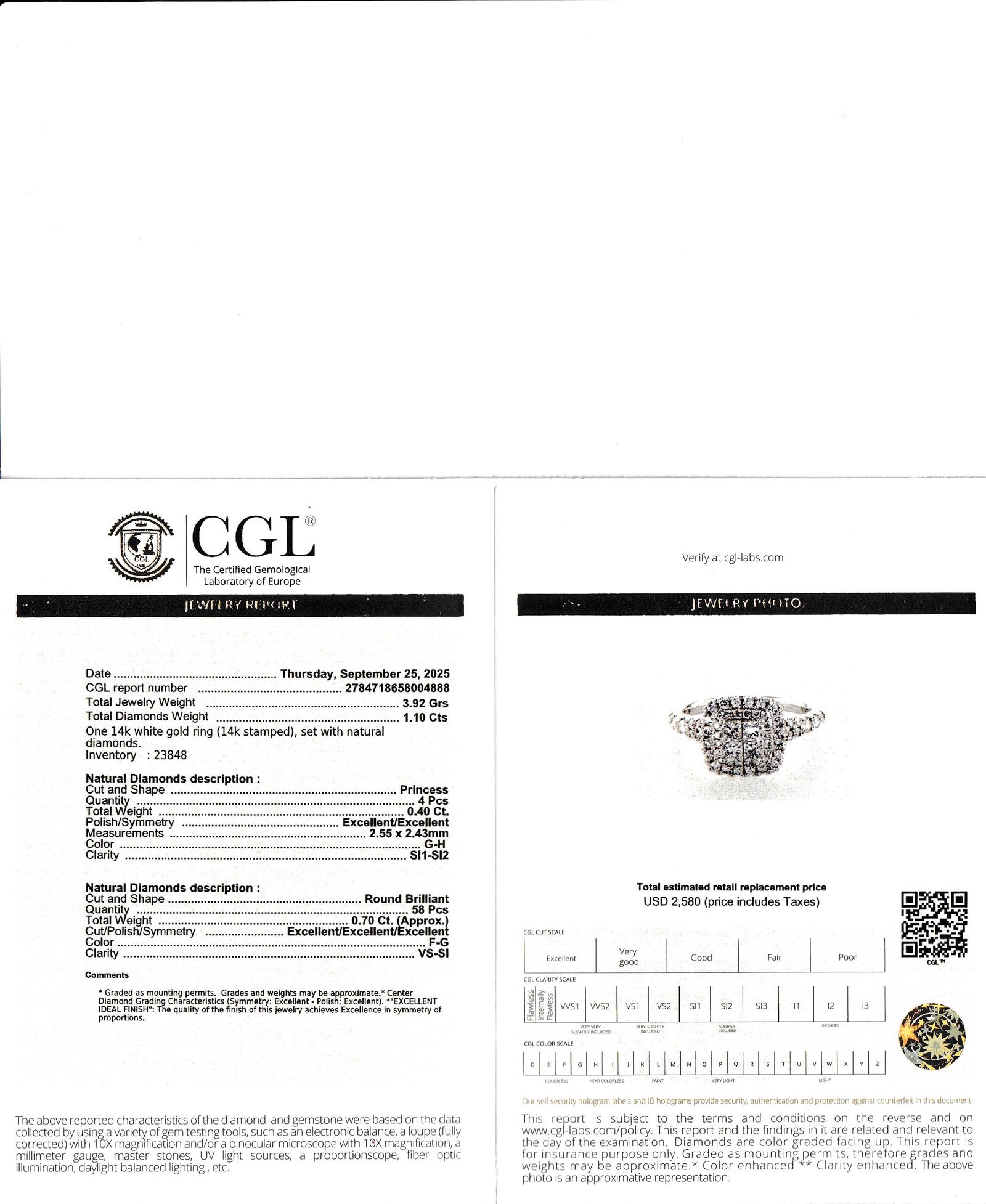 14K Diamond Ring - 6