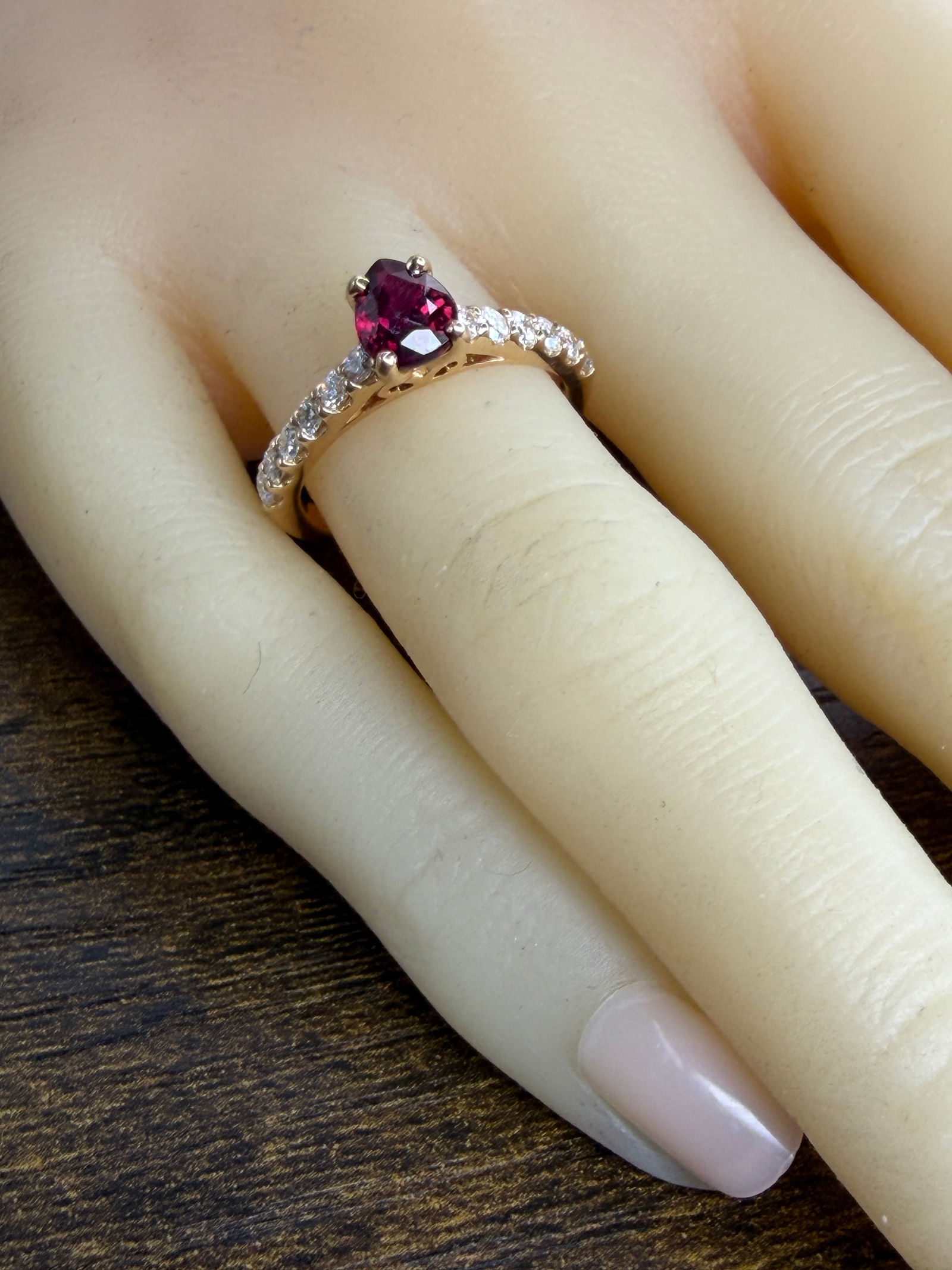 14K Ruby & Diamond Ring - 5