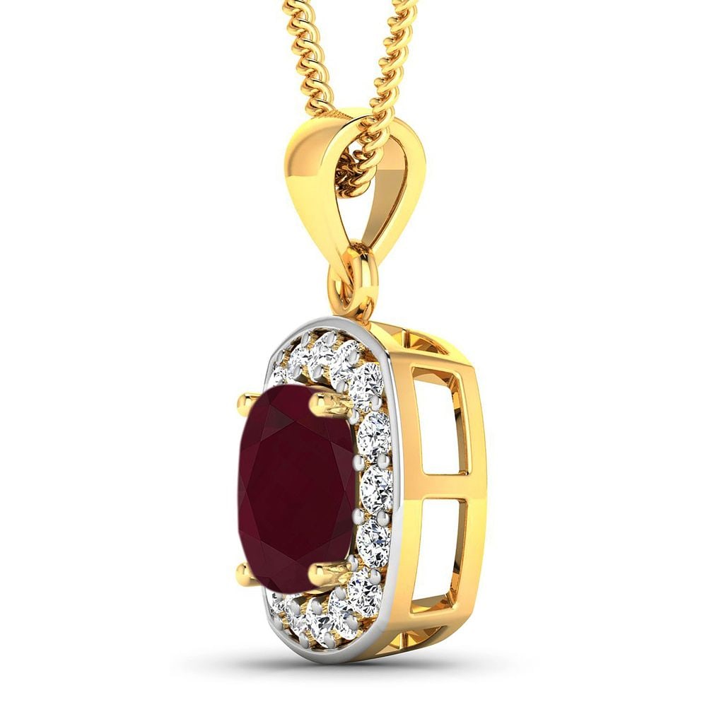 Ruby and Diamond Pendant - 2