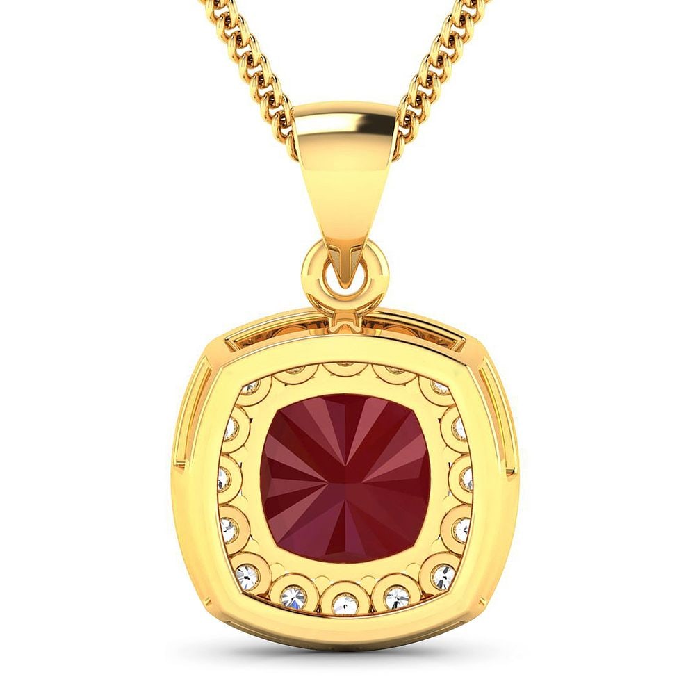 Ruby and Diamond Pendant - 3