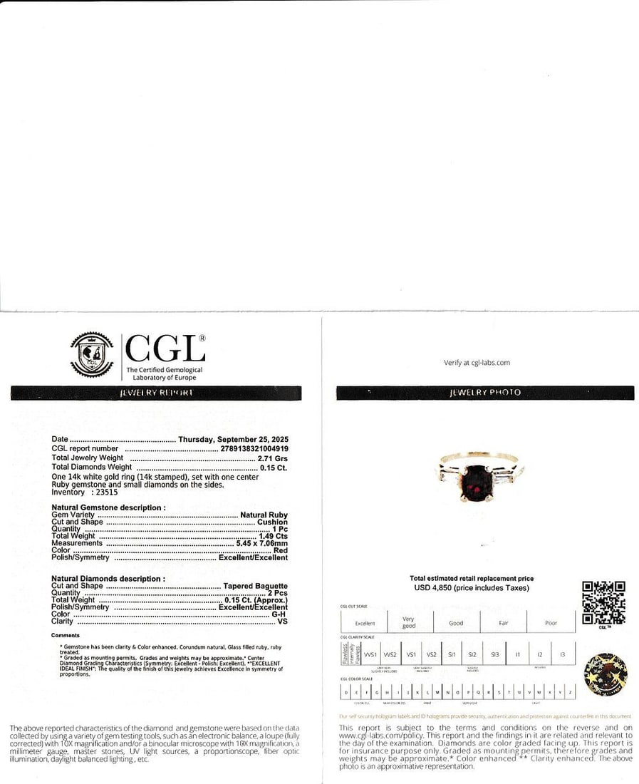 Ruby and Diamond Ring - 5