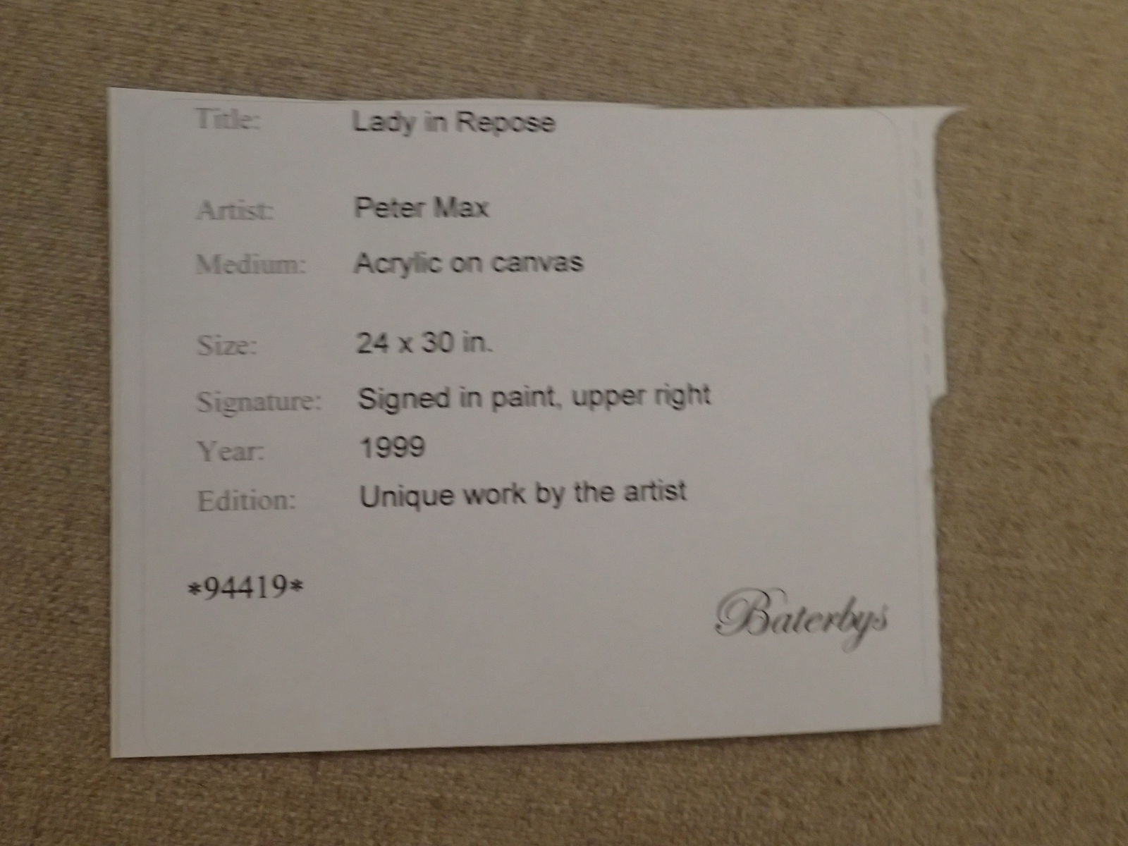 Peter Max Acrylic on Paper Signed - 11