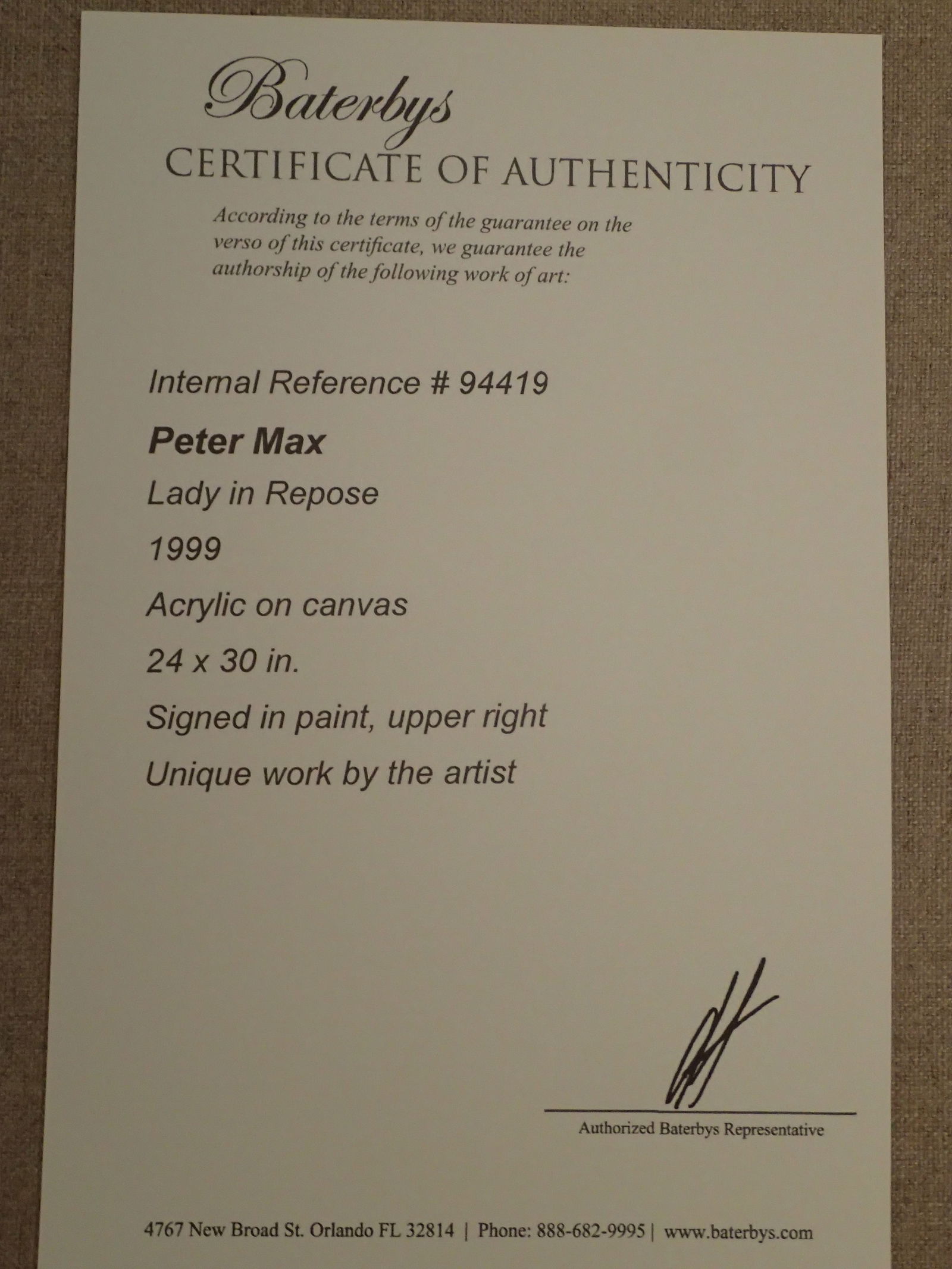 Peter Max Acrylic on Paper Signed - 12