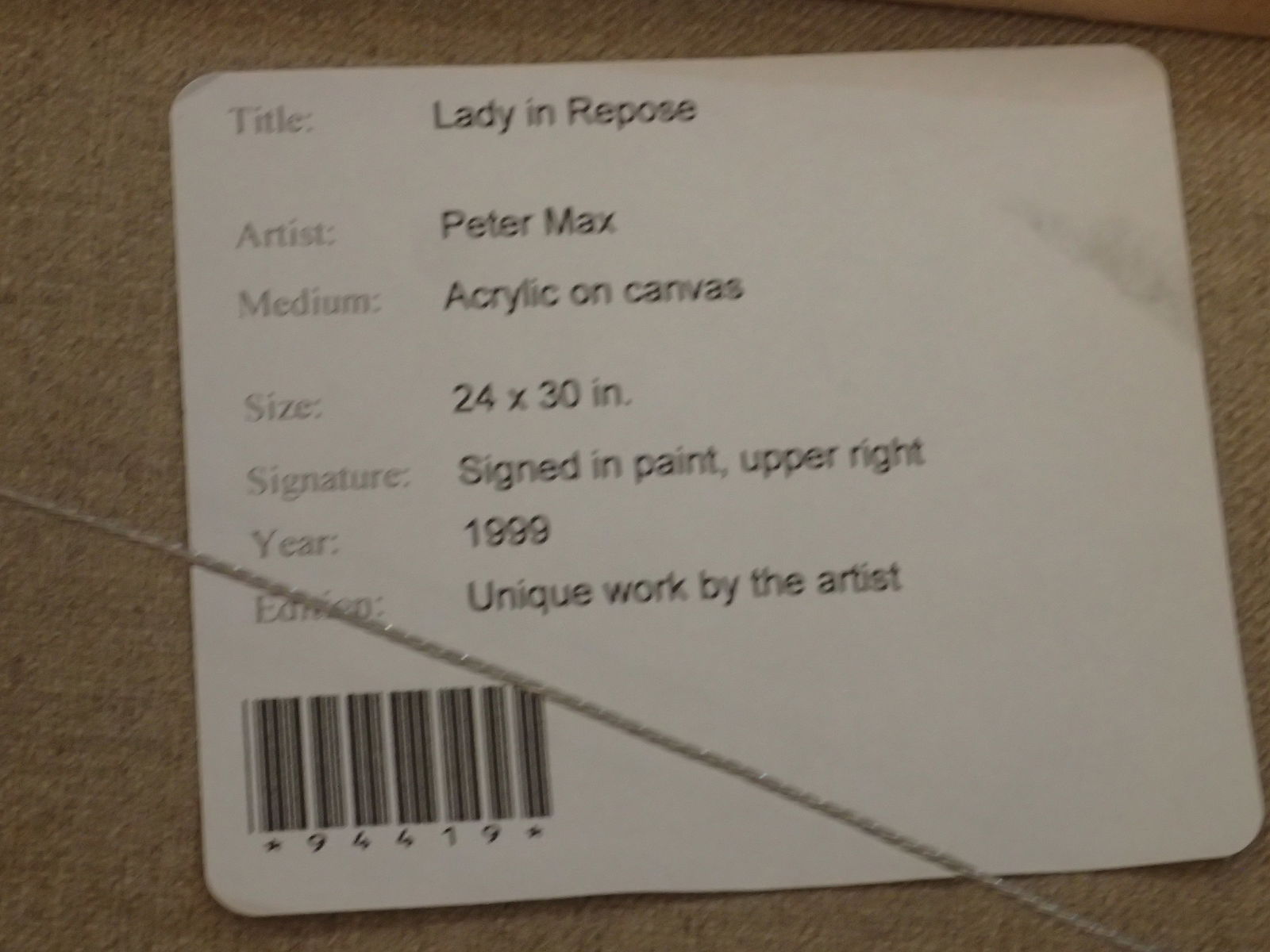 Peter Max Acrylic on Paper Signed - 14