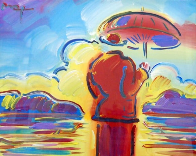 Peter Max Acrylic on paper Signed 2008 (1 of 14)