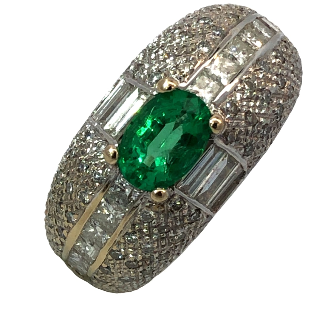 Emerald & Diamond Ring - 2