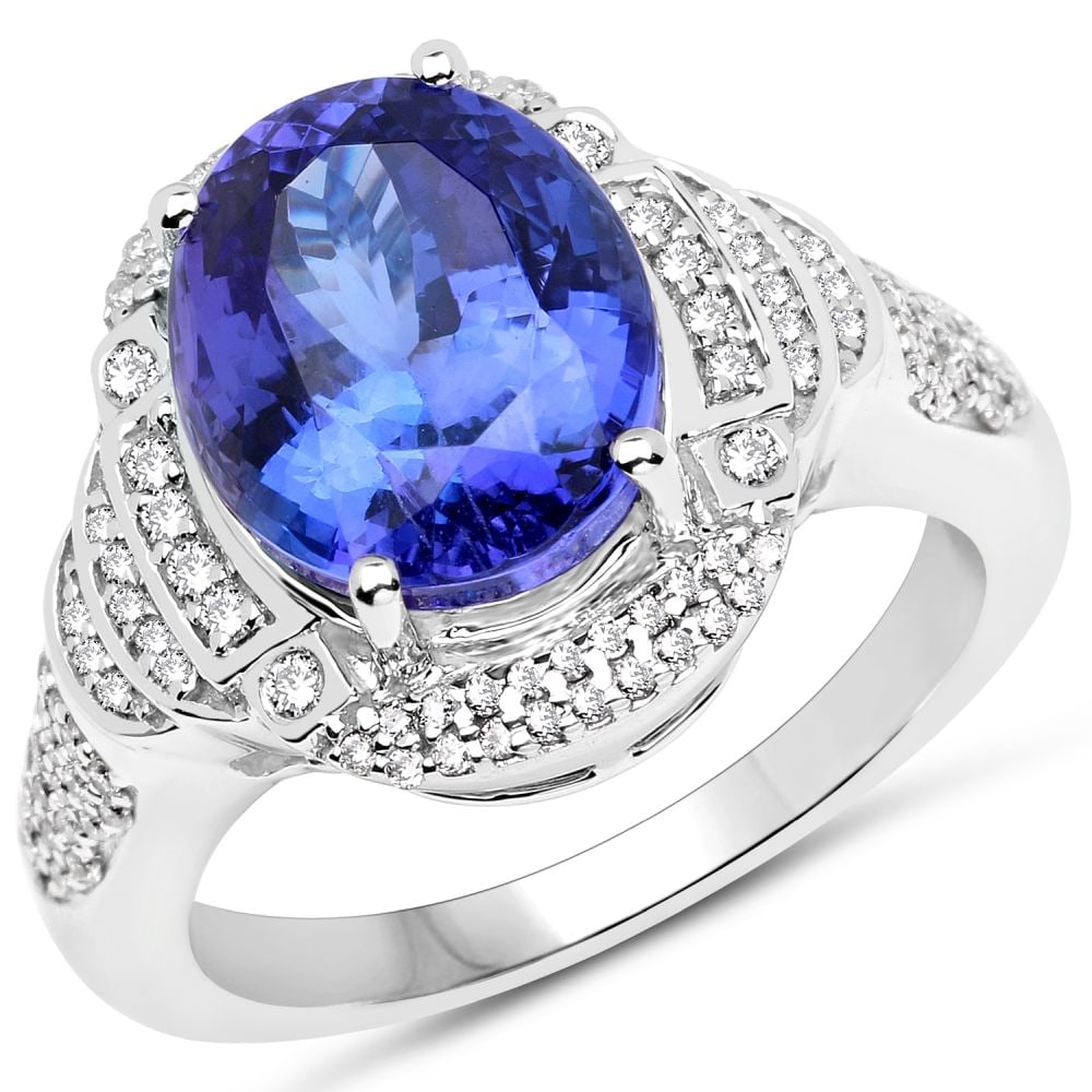 Tanzanite and Diamond Ring (1 of 4)