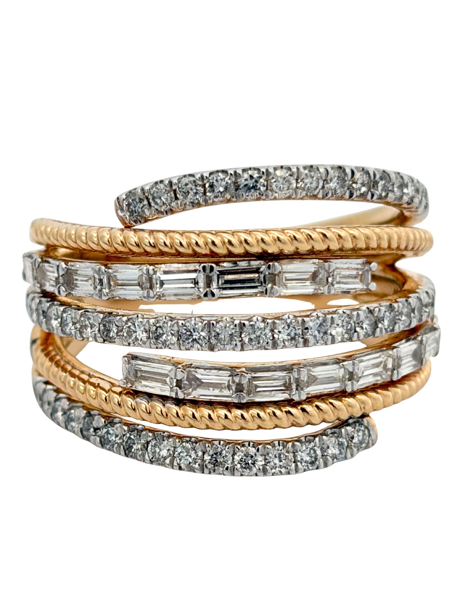 1 CTW Diamond Fashion Ring: GS6259/18-MMYS This elegant 14k gold fashion ring features a 1-carat total weight of brilliant-cut diamonds arranged in a contemporary, artistic silhouette. The design is meticulously engineered