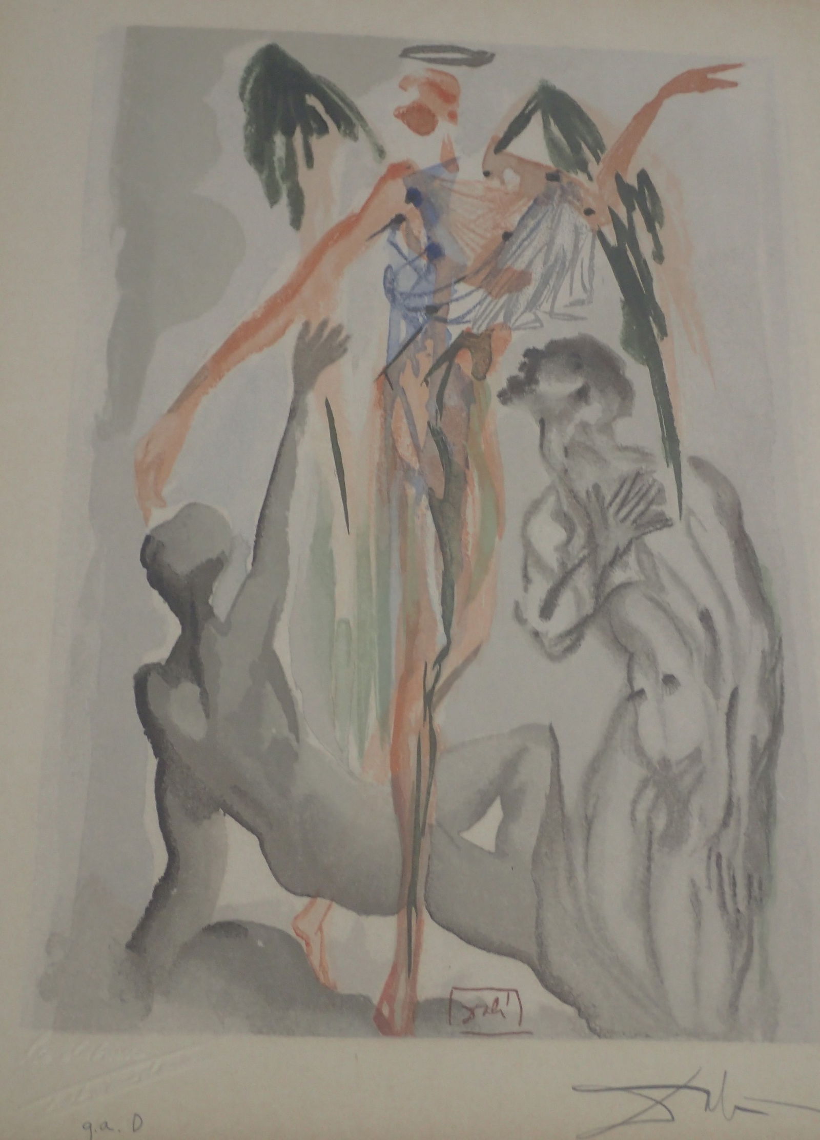 Salvador Dali Woodcut Hand Signed: BAT1125/15-ESSS Description: Divine Comedy - Divine Comedy - Purgatory 32 : Earthy Paradise Artist Name: Salvador Dali Medium: Woodcut Year: 1964 Signature: Signed in block