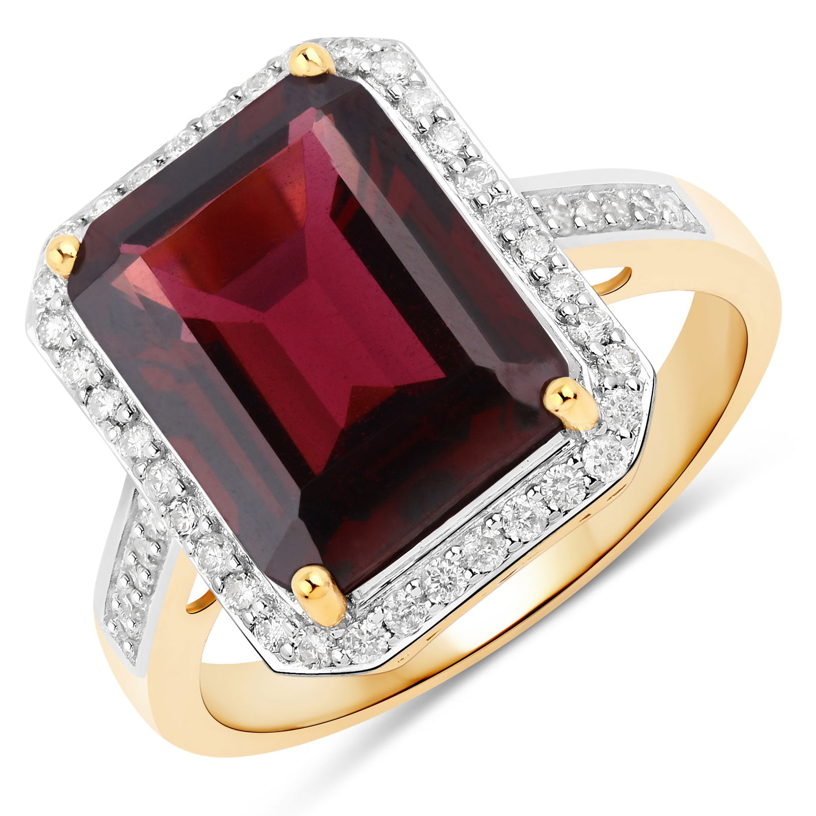Rhodolite Garnet and Diamond Ring (1 of 7)