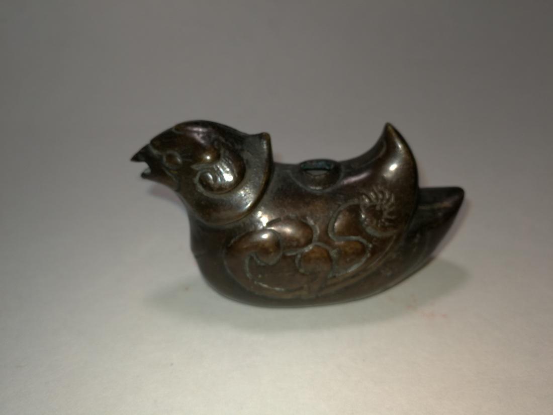 Qing/Ming Dy Chinese Bronze Mandarin Duck Water Dropper (1 of 8)