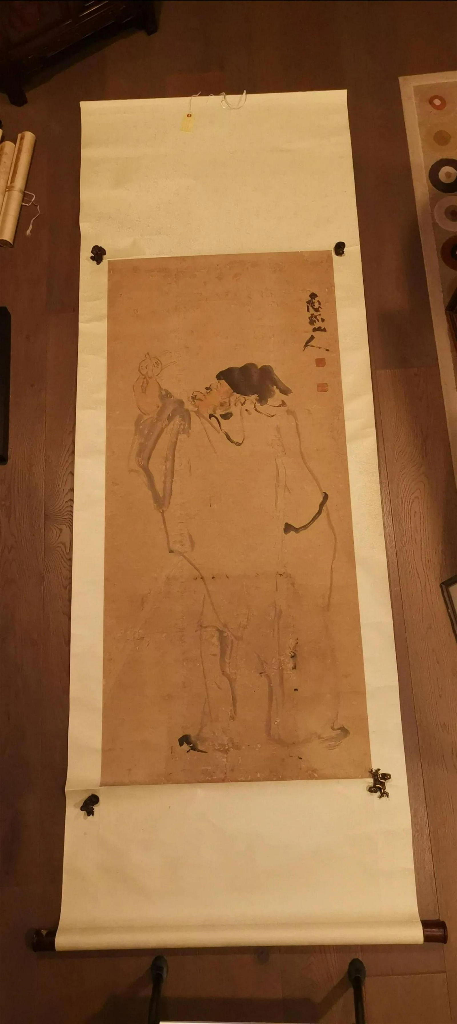 HUANG SHEN(1687-1770) KUAN FIGURE PAINTING SCROLL (1 of 14)