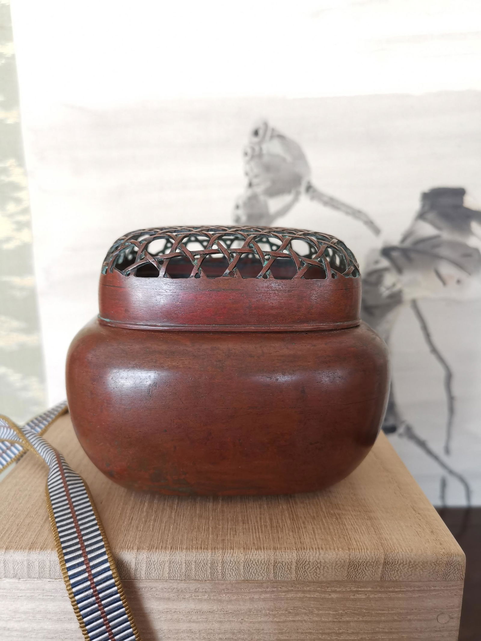 ANTIQUE BRONZE HAND WARMER (1 of 9)