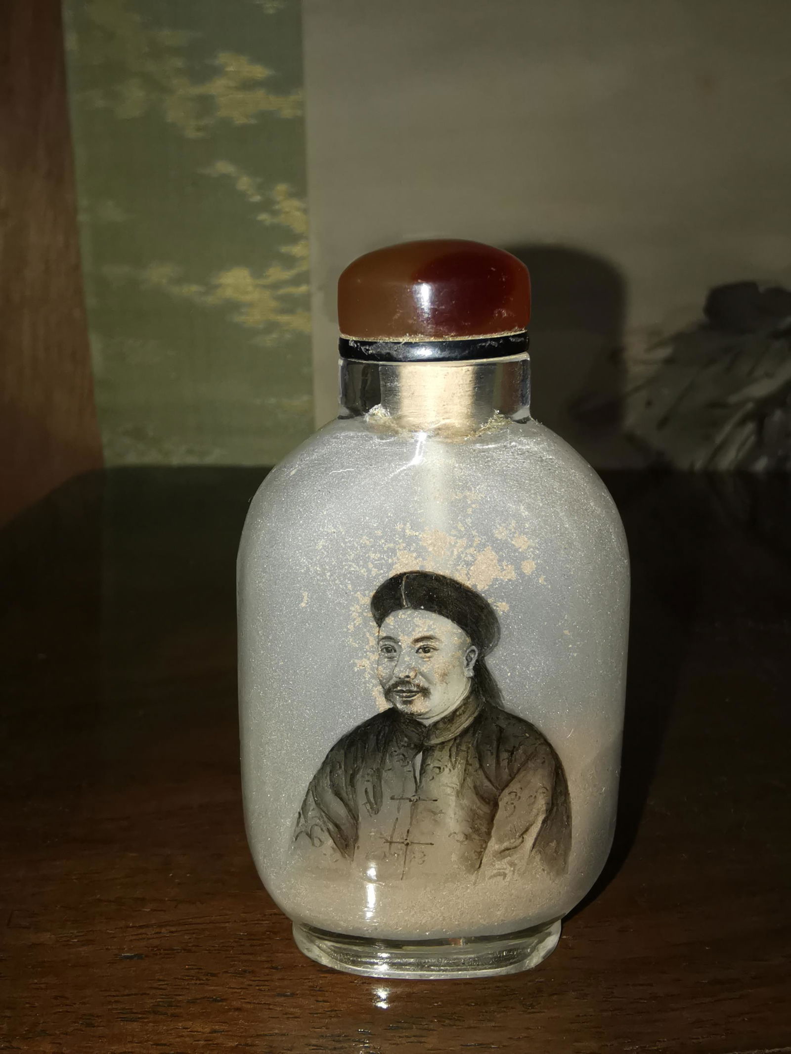 CHINESE GLASS SNUFF BOTTLE MA SHAOXUAN KUAN (1 of 8)