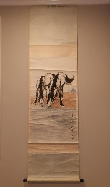 XU BEIHONG KUAN TWO HORSES PAINTING (1 of 8)