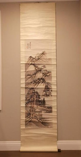 WANG KUN KUAN LANDSCAPE PAINTING SCROLL (1 of 7)