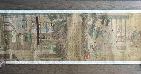 Possible Ming Dynasty Wen Zhengming Painting Long Scroll