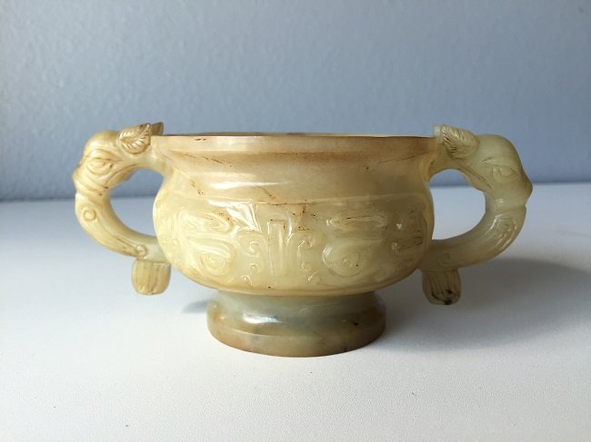 Chinese Yellow Jade Incense Burner (1 of 7)