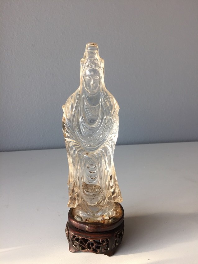 Chinese Crystal Carving Guanyin (1 of 8)