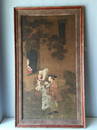 Chinese Silk Painting Signed Zi Zhong