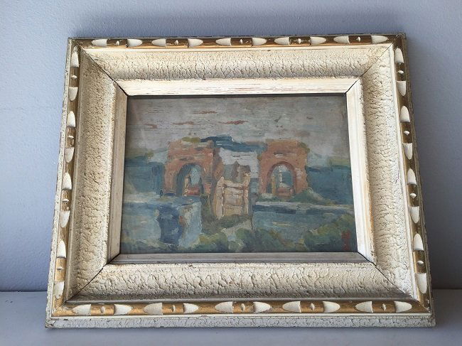 1927 Chinese Artist Liao Ji Chun Landscape Oil Painting (1 of 5)
