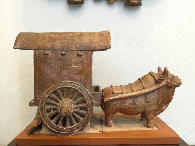 Antique Chinese Pottery Oxcart (1 of 10)