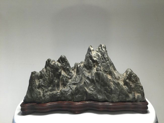 Chinese Mountain Shape Viewing Stone Marked (1 of 9)