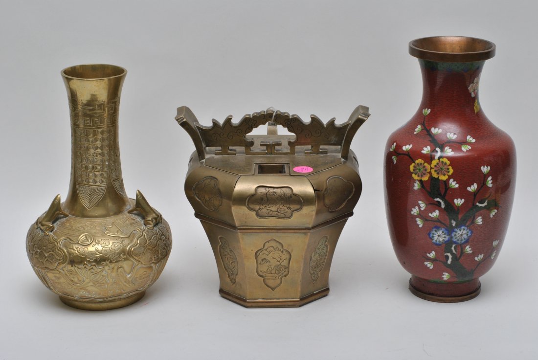 mixed chinese bronze vase , teapot (1 of 6)