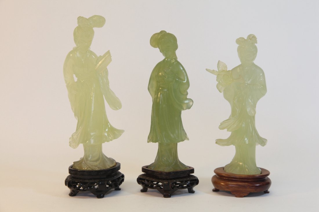 Chinese Jade stone figure lot (1 of 5)