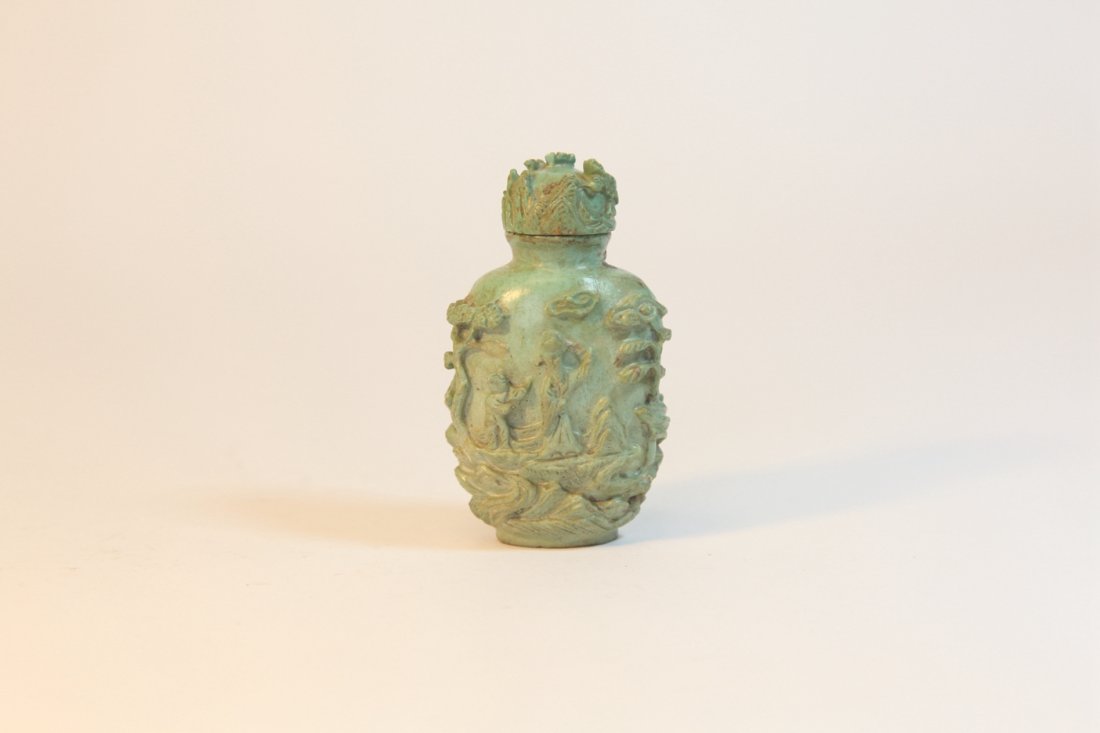 Chinese turquoise snuff bottle (1 of 6)