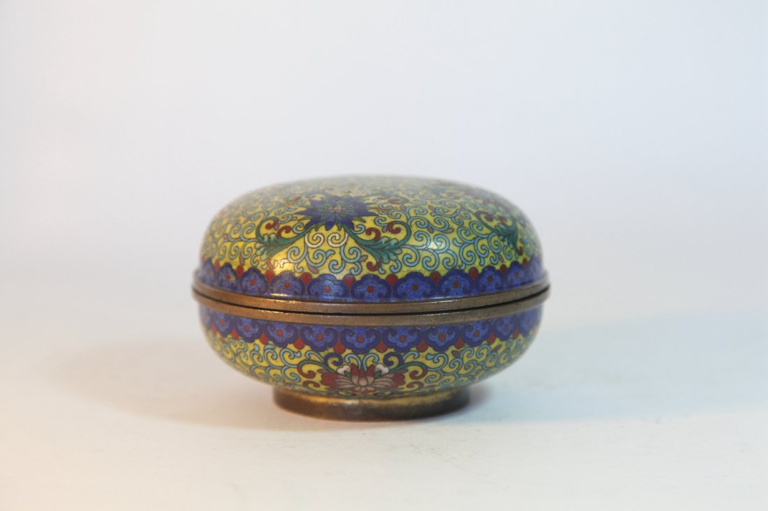ANTIQUE CHINESE CLOISONNE BOX (1 of 6)