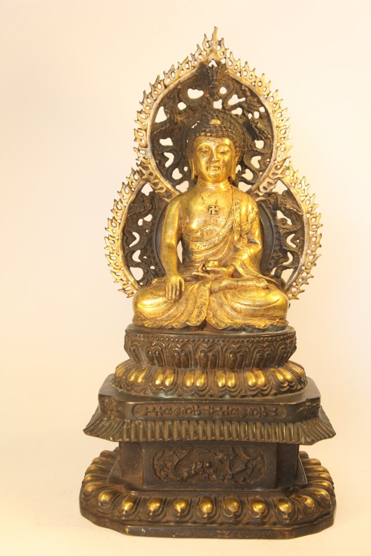 Lager Asian bronze buddha (1 of 10)
