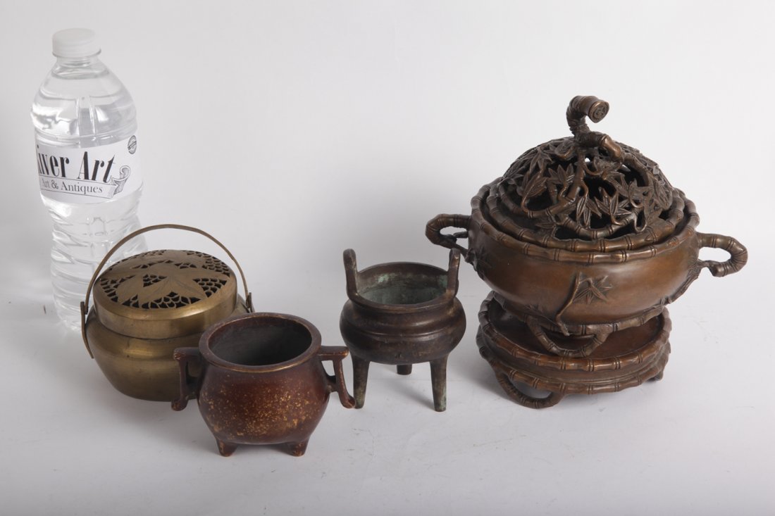 Asian CHINESE Bronze  CENSER lots (1 of 3)