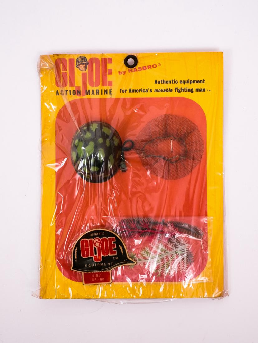 1964 G.I. Joe Action Marine Helmet Set MOC (1 of 2)
