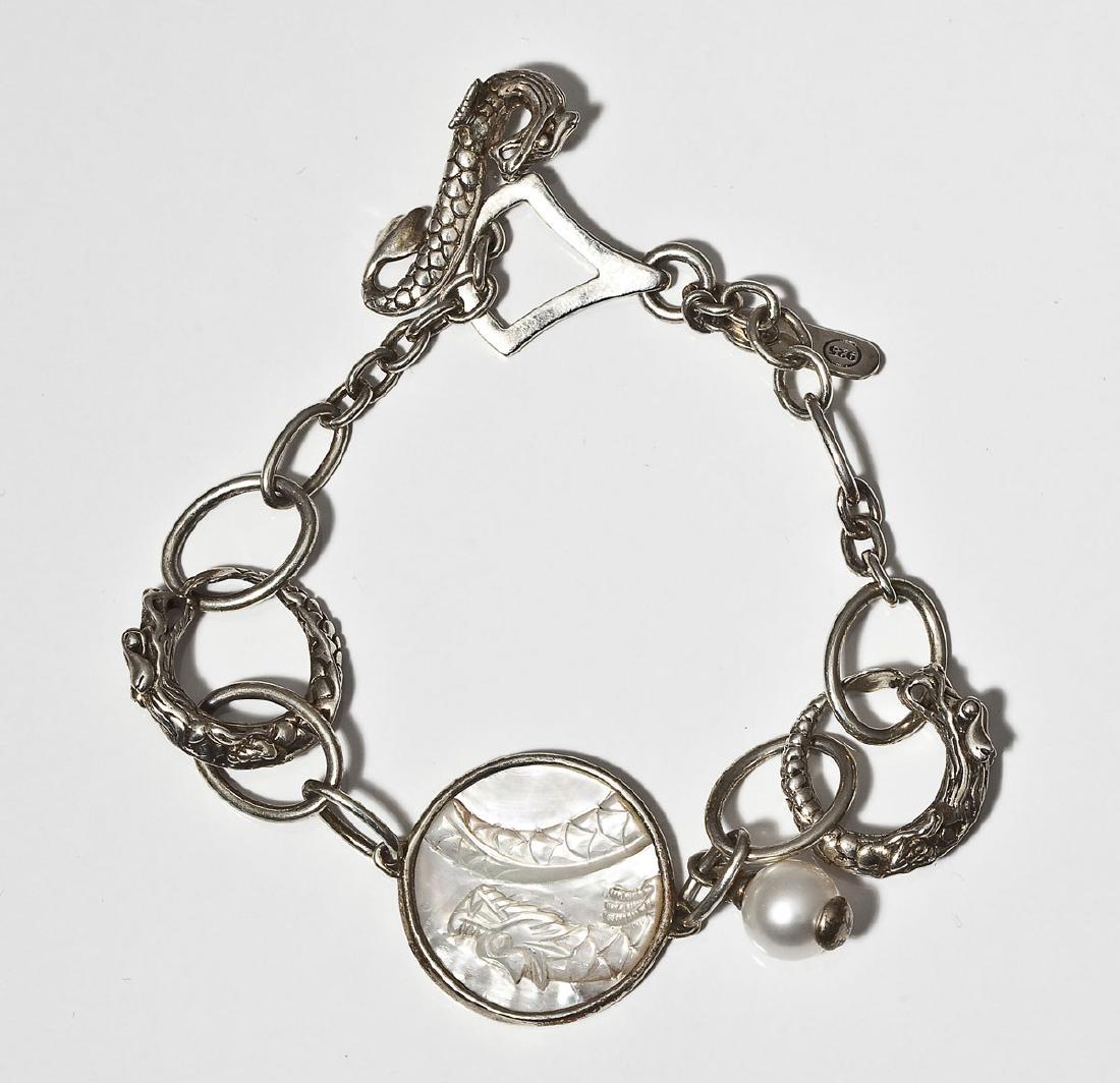 John Hardy Sterling Naga MOP Bracelet (1 of 6)