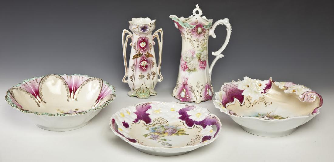 5 Pcs of RS Prussia incl Chocolate Pot (1 of 8)