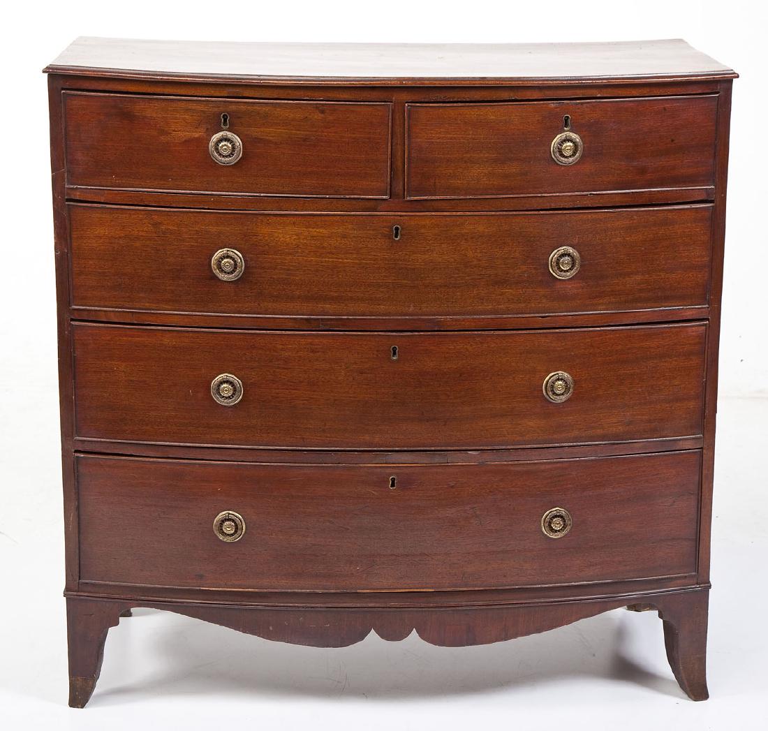 18th C English Bow Front Chest (1 of 16)