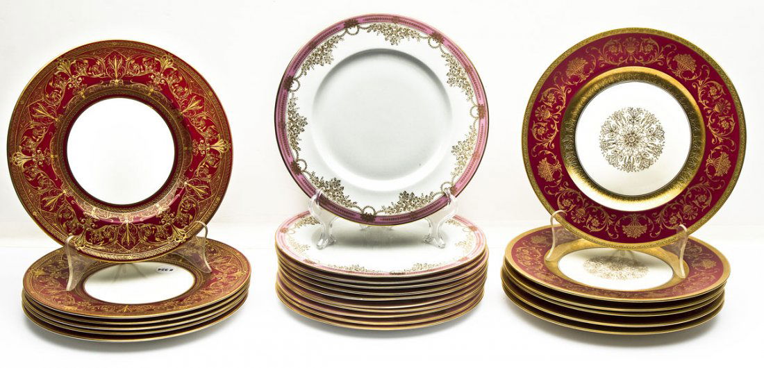 3 Sets of Service Plates incl Krautheim & Crescent (1 of 7)