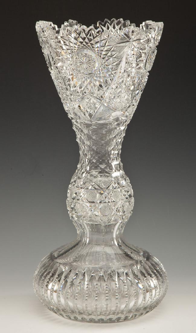 American Brilliant Cut Glass Vase (1 of 5)