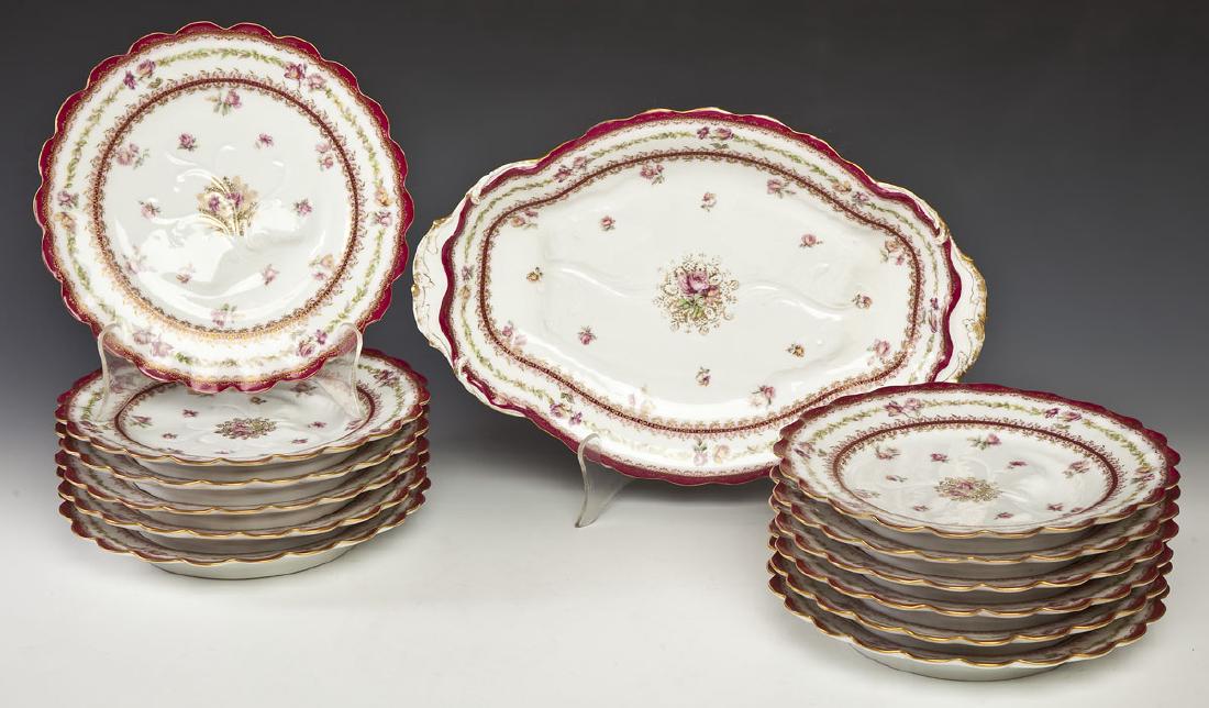 13 Pc Haviland Limoges Roast Beef Set (1 of 3)