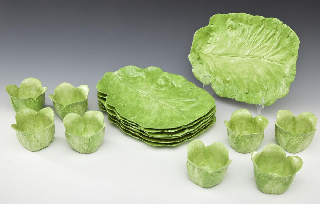 13 Pc Mary Kirk Kelly Lettuce Leaf Snack Set (1 of 4)