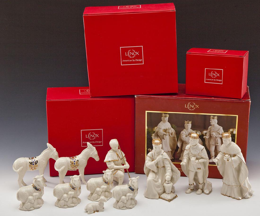 10 Pcs Lenox Nativity incl. China Jewels (1 of 5)