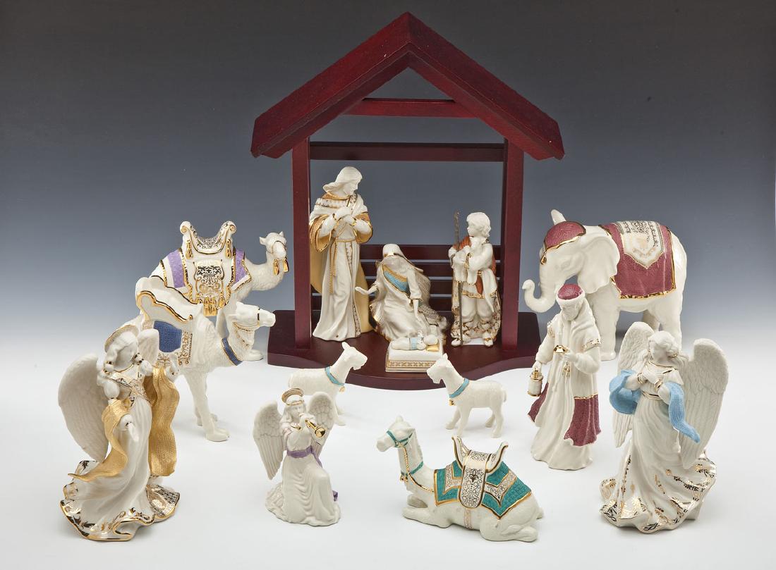 15 Pc Lenox First Blessing Nativity Set with OBs (1 of 9)