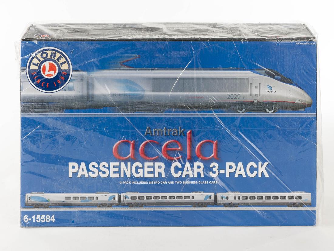Lionel Amtrak Acela Passenger Car 3-Pack in OB (1 of 2)