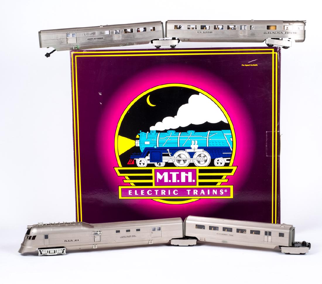 MTH Mark Twain Zephyr Diesel Passenger Set (1 of 4)