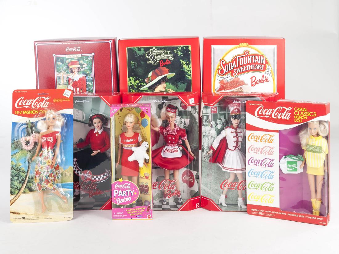 8 Coca Cola Barbie Dolls in OBs (1 of 1)